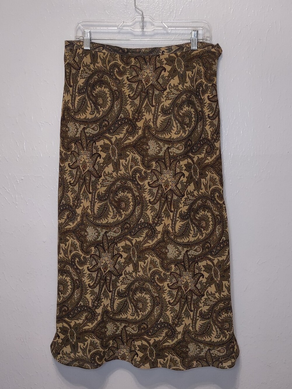 Women's Sag Harbor Vintage Paisley Floral Maxi Size Medium Skirt